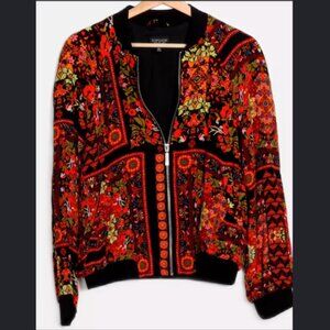 Top Shop Women's Floral Printed Jacket, US Sz 4, good condition